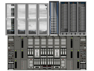现代机房服务器机柜、机房设备