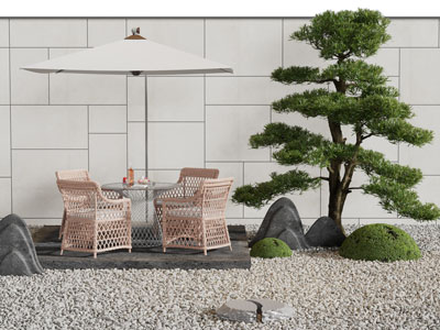 新中式庭院景观园艺小品