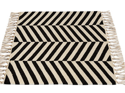 现代斑马纹理的长方形地毯