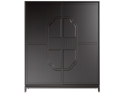 新中式衣柜3d模型 新中式衣柜