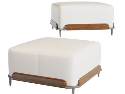 现代方形沙发凳