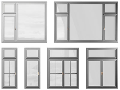 现代平开窗户