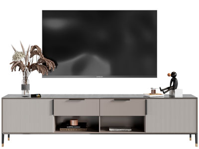 现代电视柜、电视机