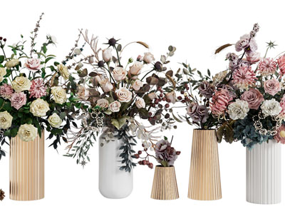 欧式陶瓷花瓶花卉