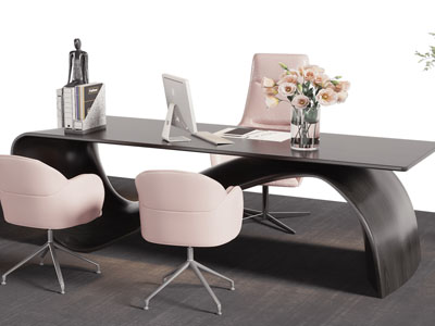 现代老板台、老板桌椅组合