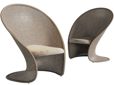 东南亚藤编休闲椅子