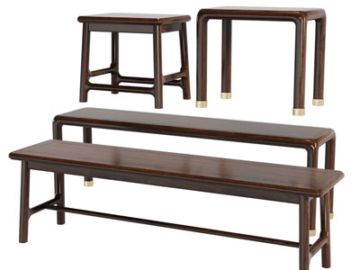 现代实木长凳子