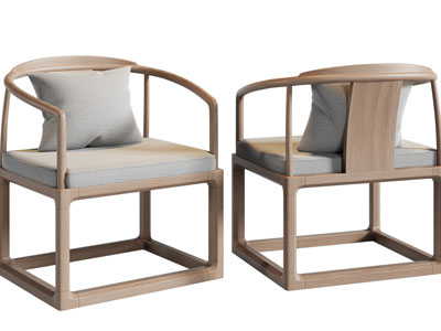 新中式实木圈椅、扶手椅子