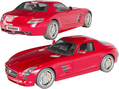 现代红色汽车、轿车