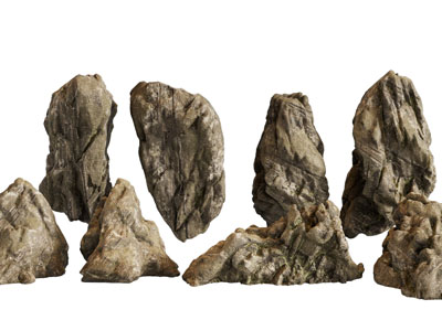 现代不同造型的石头