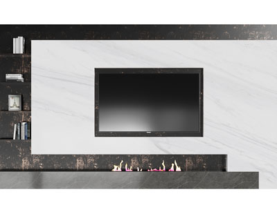 现代带装饰柜的电视背景墙3d模型 现代带装饰柜的电视背景墙