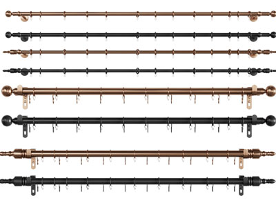 欧式金属窗帘杆