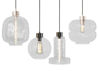 现代玻璃灯罩吊灯