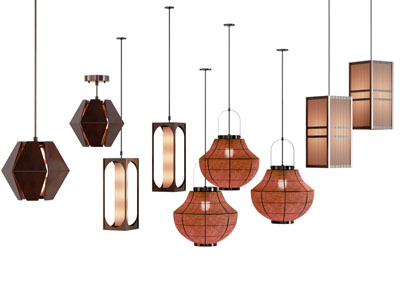 新中式灯笼造的吊灯