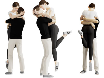 拥抱的情侣男人女人人物