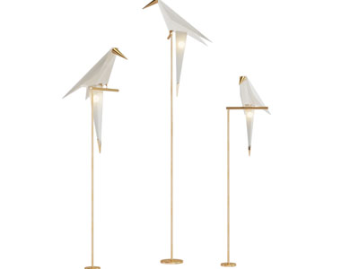 现代小鸟造的落地灯