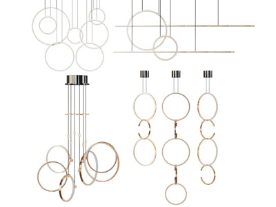 现代套环吊灯
