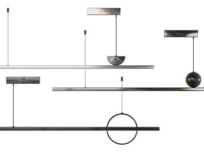 现代一字灯管吊灯