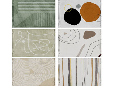 现代长方形地毯