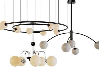 现代球形灯罩吊灯