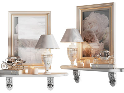 欧式墙面装饰架