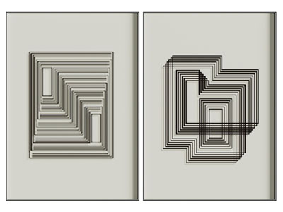 现代几何图案装饰挂画