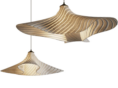 现代条纹灯罩吊灯