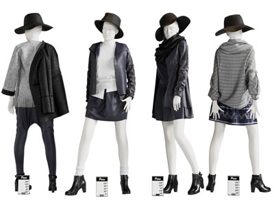 现代戴帽子的女人人物