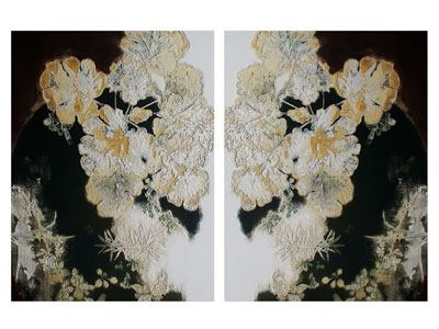 现代花卉图案装饰挂画