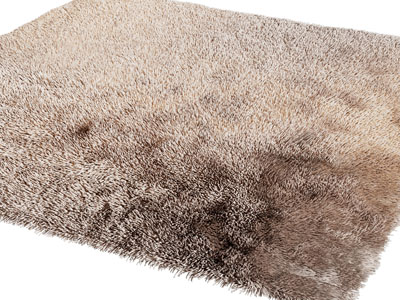 现代毛茸茸的长方形地毯