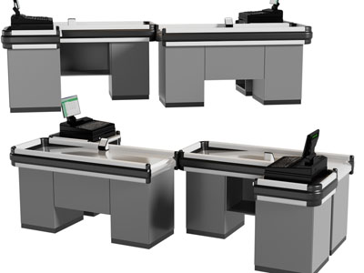 现代收银台、收银机