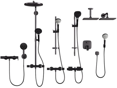 现代不锈钢淋浴花洒