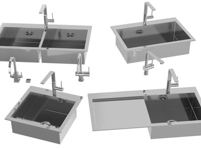 现代不锈钢洗菜盆