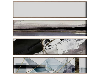 现代横幅装饰挂画