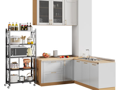 北欧整体橱柜、置物架