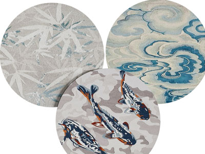 新中式圆形地毯