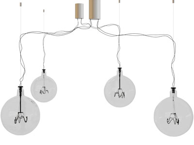 工业风loft灯泡吊灯