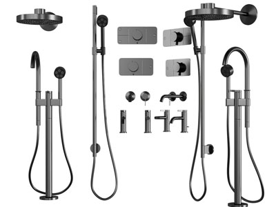 现代不锈钢淋浴花洒