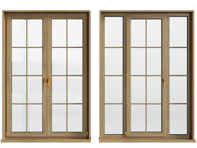 日式双扇平开门