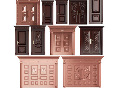 简欧铜制平开门、大门