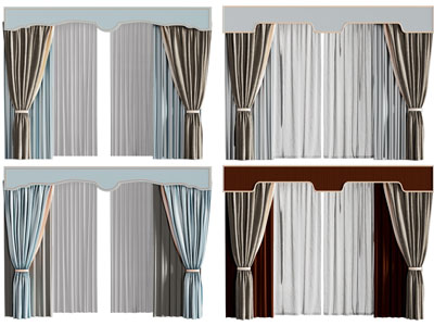 新中式窗帘窗纱
