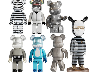 现代暴力熊摆件组合