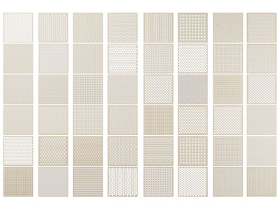 现代冲孔板3d模型 现代冲孔板