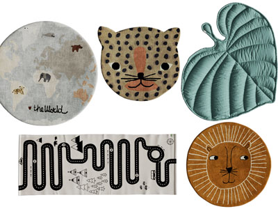 现代儿童卡通动物地毯