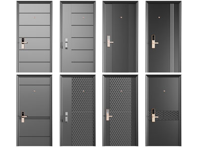 现代入户平开门