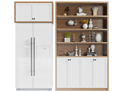 北欧餐边柜、电冰箱