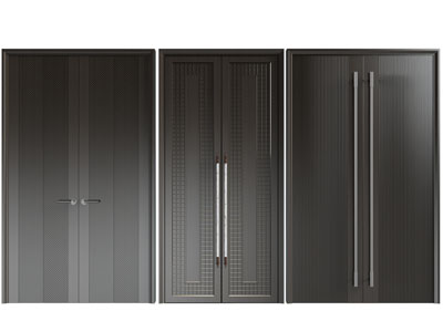 现代双扇平开门