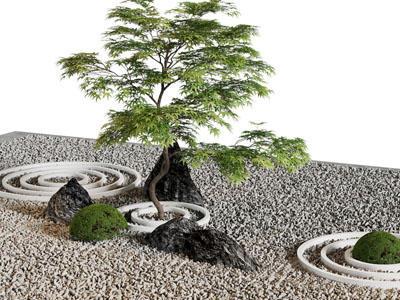 新中式庭院景观园艺小品