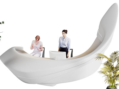 后现代前台接待台