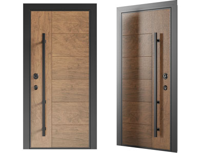 现代实木单扇平开门